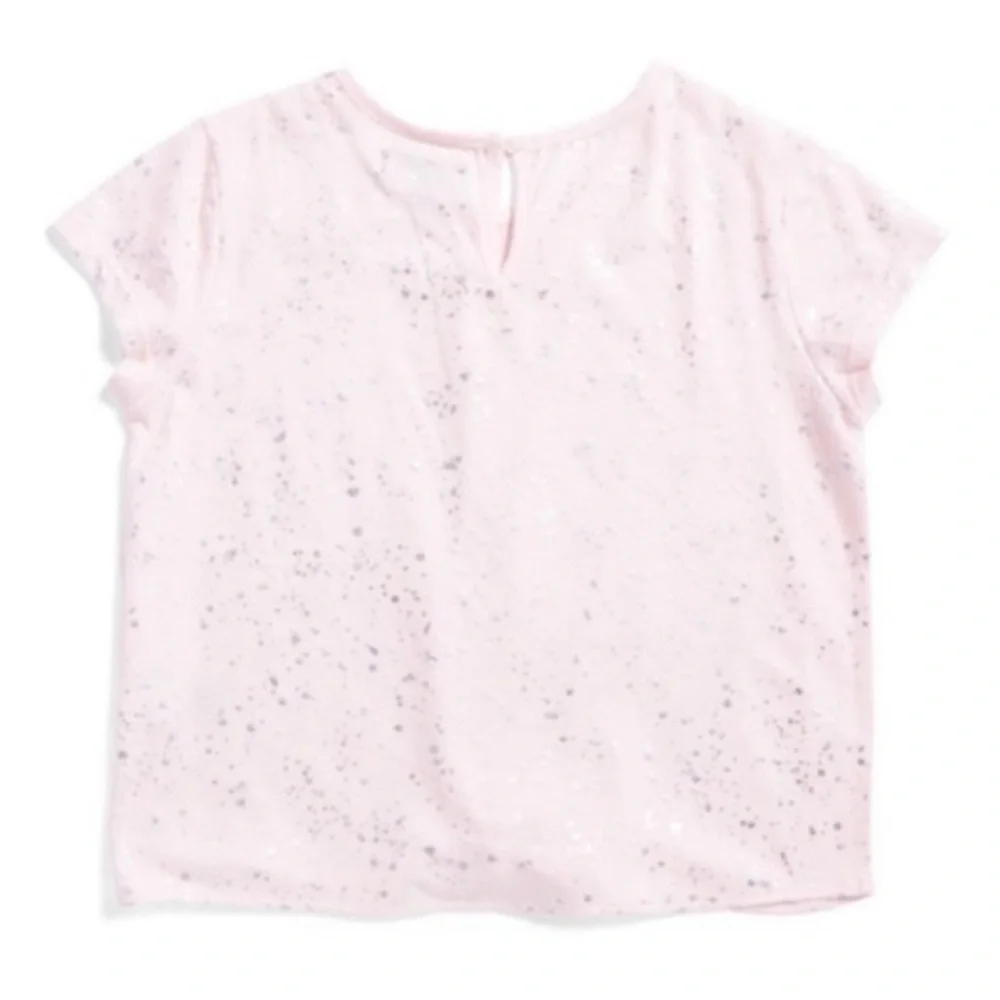 NWT. 7 FOR ALL MANKIND Girls’ Foil Printed Top